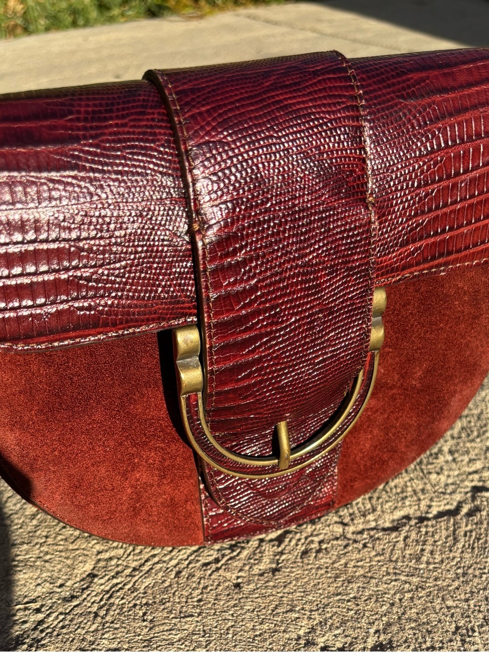 RARE Sezane T. Bag in Mahogany Crossbody Long Strap - Picture 15 of 15